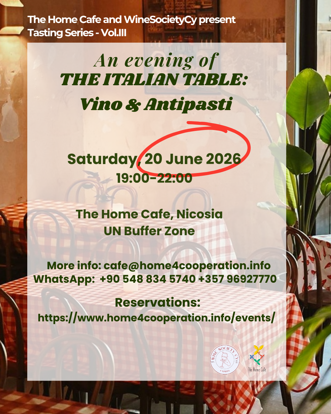 Tasting Series Vol.3 – The Italian Table